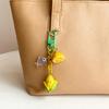 Colorful Lemon Corn Fish Keyring Pendant Key Chain Stylish Ornament For Travel Luggage Label Bags Resin Craft