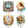 Acrylic Special Shape Cross Jesus Diamond Painting Tabletop Ornaments Kit Desktop Diamond Art Kits Rhinestones Desktop Ornaments