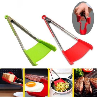 Talos BBQ Kitchen Cooking Clip Clamp Non-stick Grilling Ice Food Spatula Tong Utensil