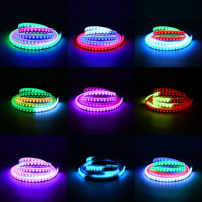 Car Trunk High-brightness LED Atmosphere Light Strip Flexible Interior RGB Colorful Neon Atmosphere APP Control Car Accessories Neon Lights 4