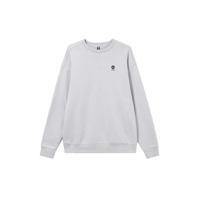 adidas Neo Düz Renk Baskılı Küçük Logolu Polar Astarlı Sweatshirt Unisex Üstler Gri HY9655