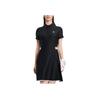 Fila Fw23 Brand Logo Print Golf Skirt And Shorts Slim Fit Two-Piece Polo Dress Women Dresses Black A11W335303F-BK