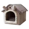 Pet Bed for Winter Cats Habitats Removable Cushion Cats House Cartoon Shape Bed Resting Bed for Cats Warm Resting House
