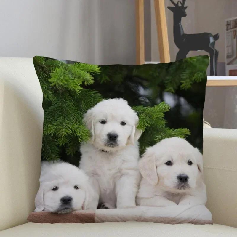Golden Retriever Hund Kissenbezug Sofa Dekorative Kissenhülle Kissenbezug Heimdeko Großhandel