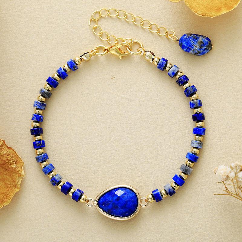 High-quality hot-selling niche light luxury natural stone handmade beaded couple bracelet bracelet European and American popular jewelry