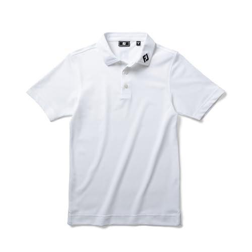 FootJoy Junior Golf Essential Solid Stretch Pique Polo Shirt FJJ-S26-BES01 Yellow XS