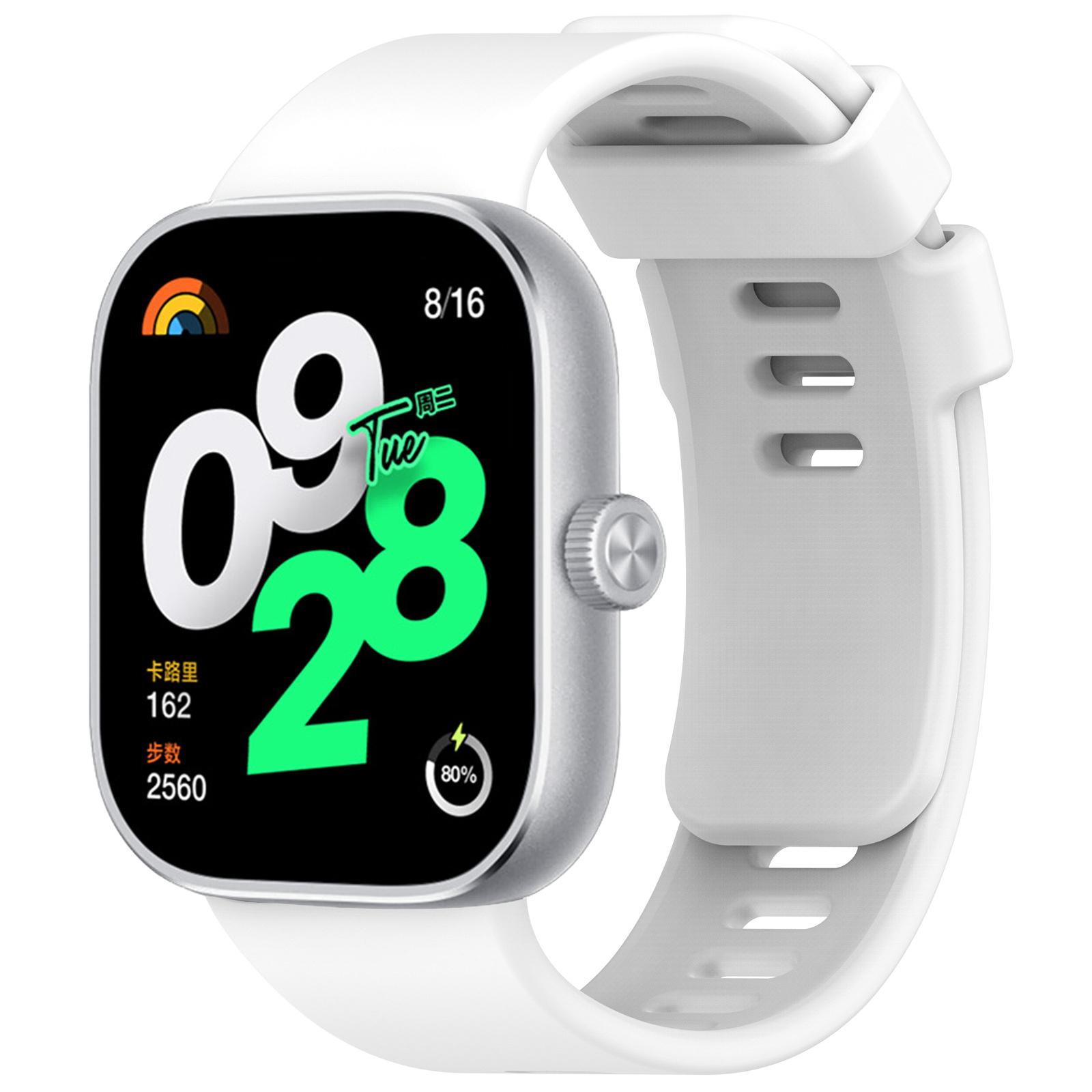 

Силіконовий ремінець для браслетів Redmi Watch 4 Аксесуари Замінний ремінь Браслет для ремінця Xiaomi Mi Band 8 Pro (1 ШТ СТРІЧКА) for Redmi Watch 4 білий