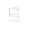 Yamazaki Kitchen Corner Rack, White, Approx. W34 x D225 x H29cm, Tower Series, 2-Tier, Stovetop