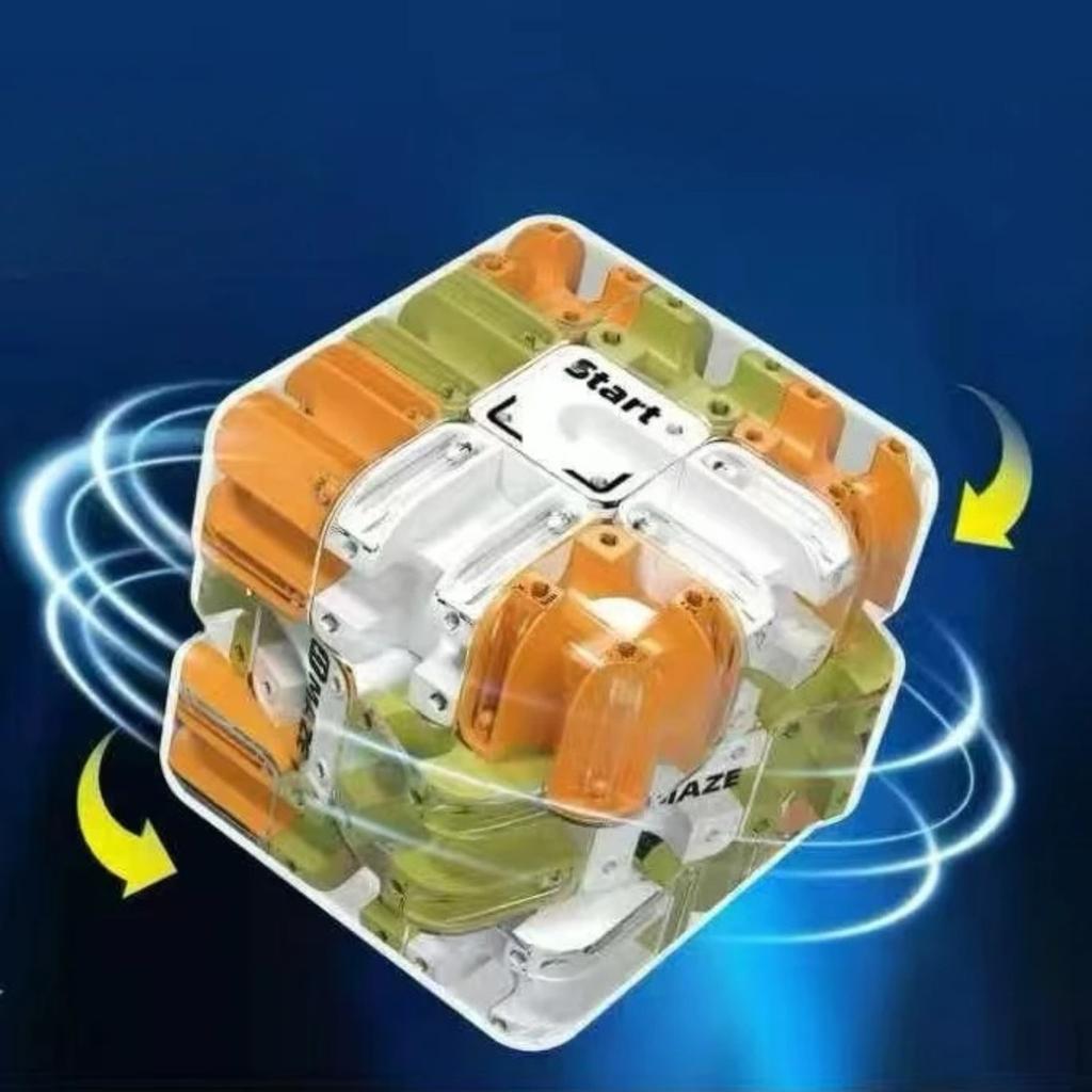 3D Ball Bearing Magic Cube Maze Learning Education Parent Child Battle Game Stress Relief Office Desk Toys for Children Gift
