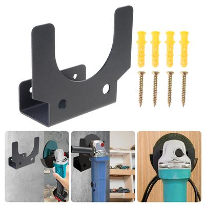 Soportes para Amoladora Angular de Pared de Alta Resistencia con Tornillos y Gancho para Cable para Organización de Herramientas de Taller y Ahorro de Espacio