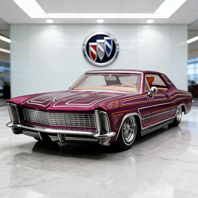 VITH6 Maisto 1:26 Buick Riviera 1965 Модифицированный Литой Автомобиль Литьевые Модели и Игрушечные Транспортные Средства Модель Автомобиля Масштабная Модель Автомобиля Для Детей фиолетовый