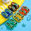 Soft Cartoon Cute Dinosaur Slippers Platform PVC Cartoon Animal Slippers Solid Anti Slip Children's Bathroom Sandals Girls