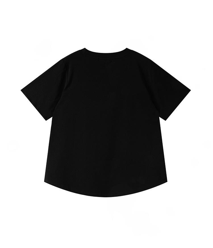 2026 Spring Plus Size Women's Casual Round Neck Short Sleeve T-shirt (200 Jin, W-262)