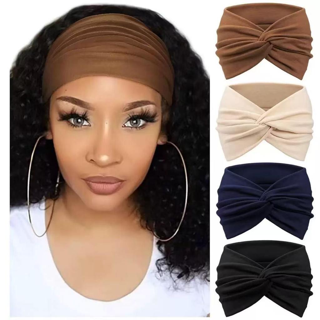 Bohemian Women's Non-Slip Twisted Elastic Headband Scarf Hair Accessory