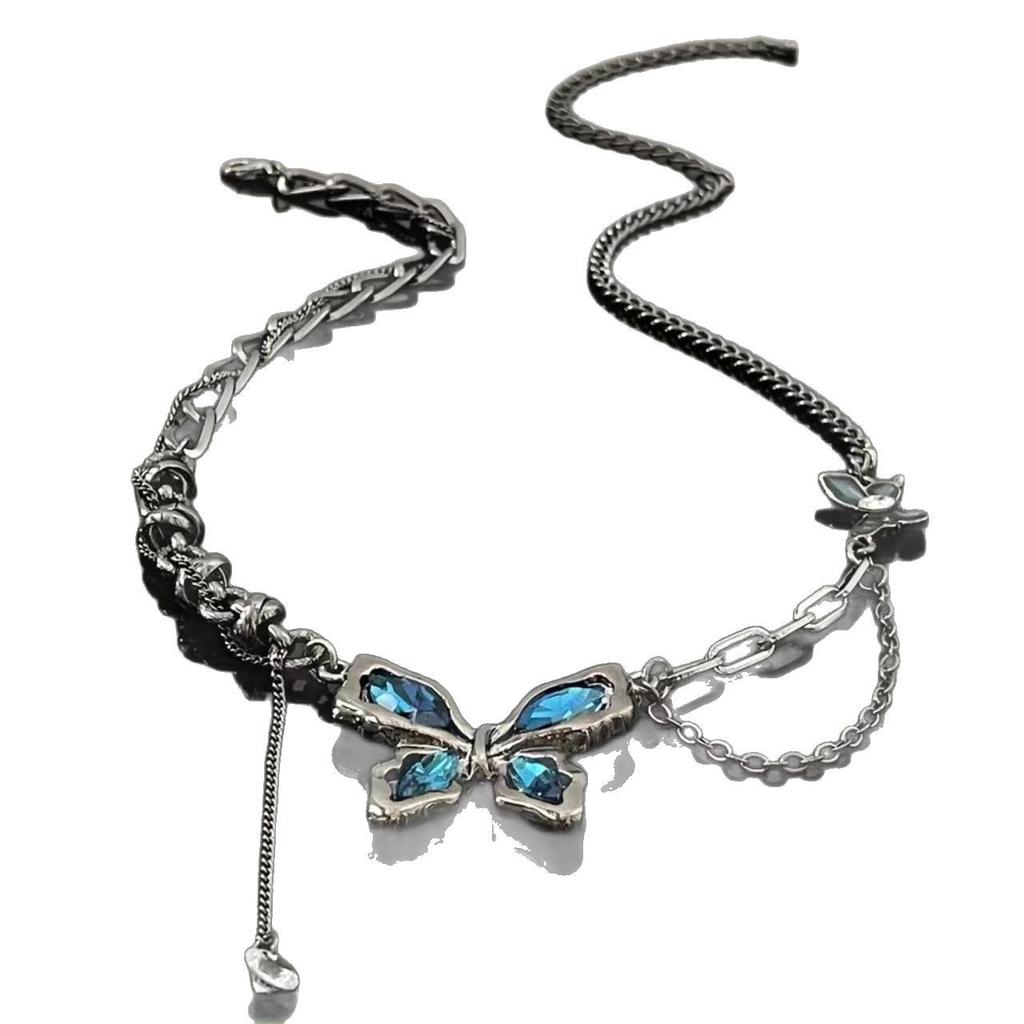 Female Light Luxury Niche Butterfly Tassel Necklace