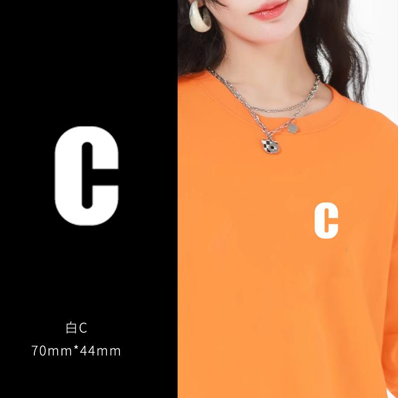 Heat Transfer Sticker Couple Clothes T-Shirt Decorative Pattern Printing Heat Transfer Sticker Hot Ironing Sticker Small