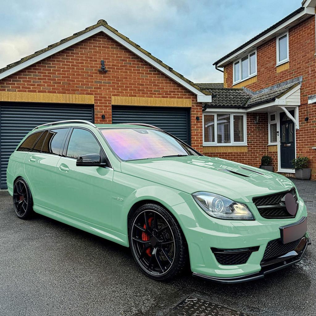 For Mercedes-Benz C-Class C63 AMG W204 2011-2014 Car Front Bumper Lip Splitter Diffuser Body Kit Cars Modification Parts