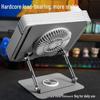 360° Rotating Laptop Stand with Detachable RGB Fan and Cooling Support