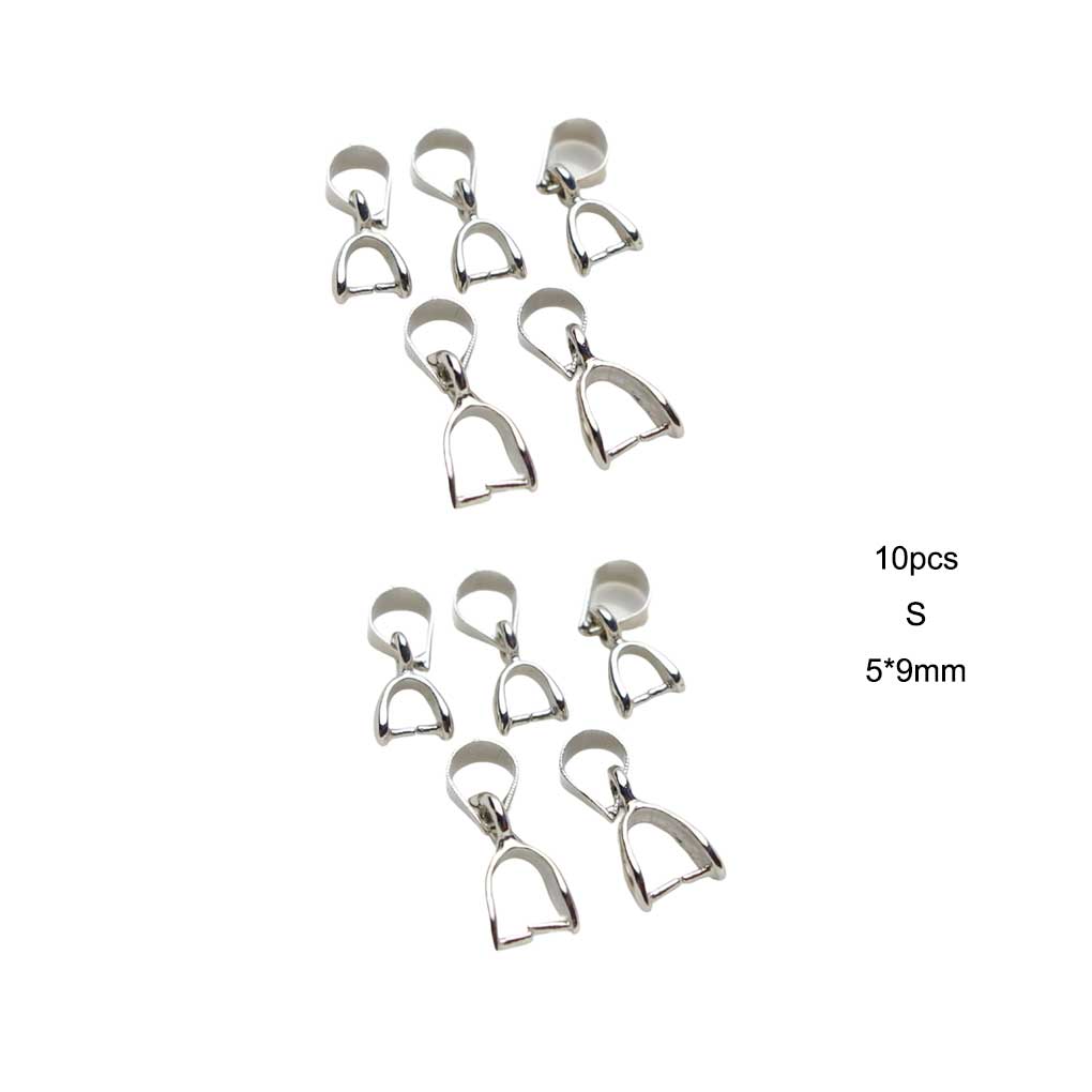 10 STÜCKE Kneifverschluss Metall Anhängerverbinder Stilvoll Anlaufgeschützt Bügelverbinder Halskette Armband Geschenk Kleidung DIY