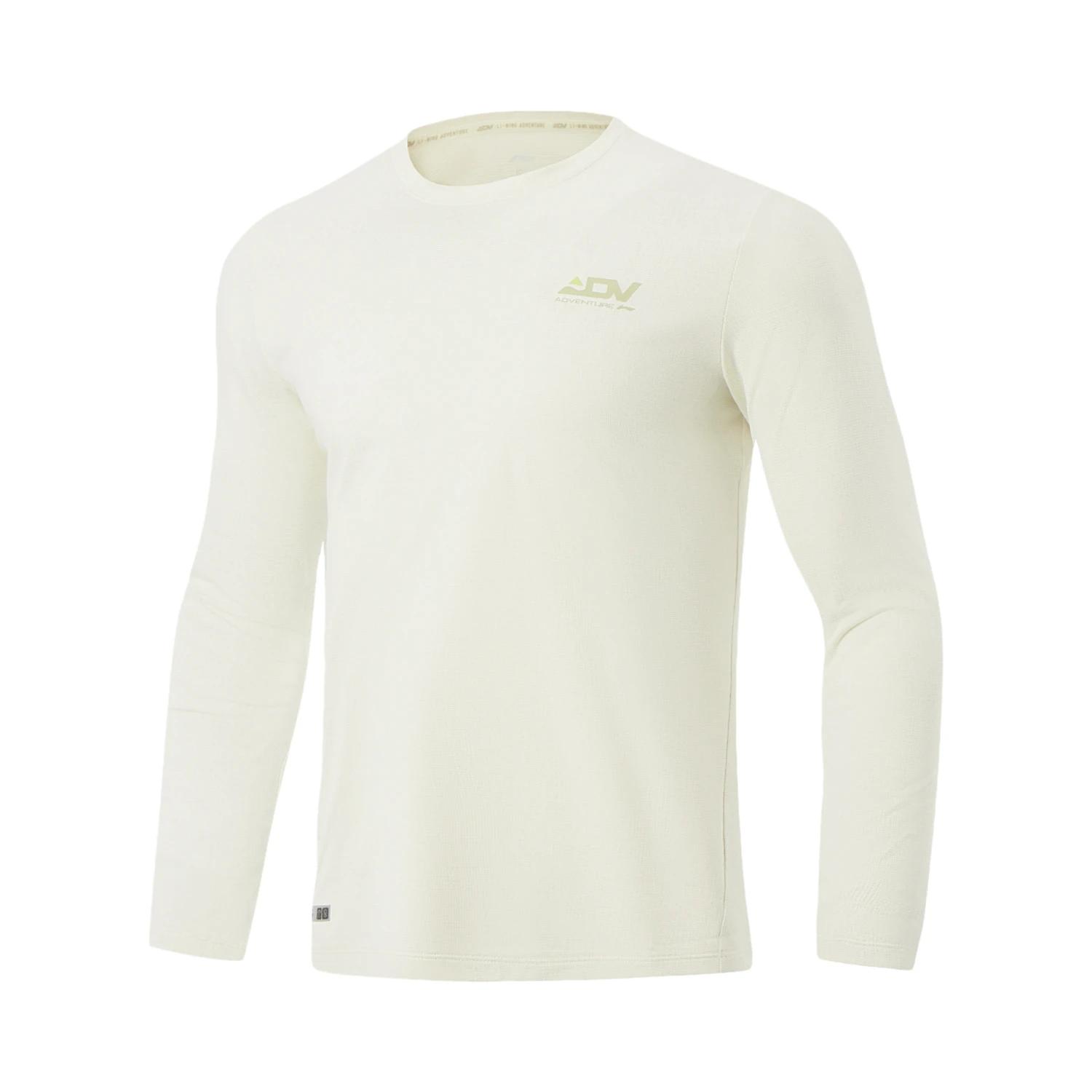 

Li Ning Running Series Trail Series Letter Round Neck Versatile Breathable Long Sleeve T-Shirt Men Tops ATLV217-1 L