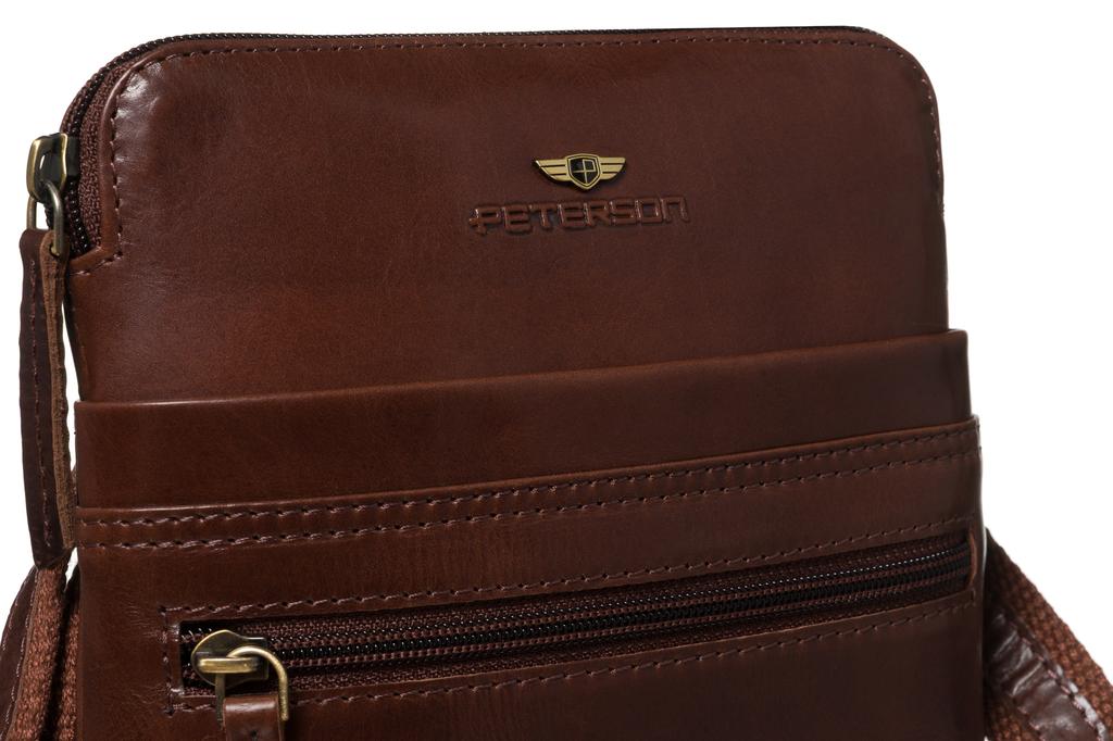 PTN 1901-TUM-0604 Brown Leather Bag