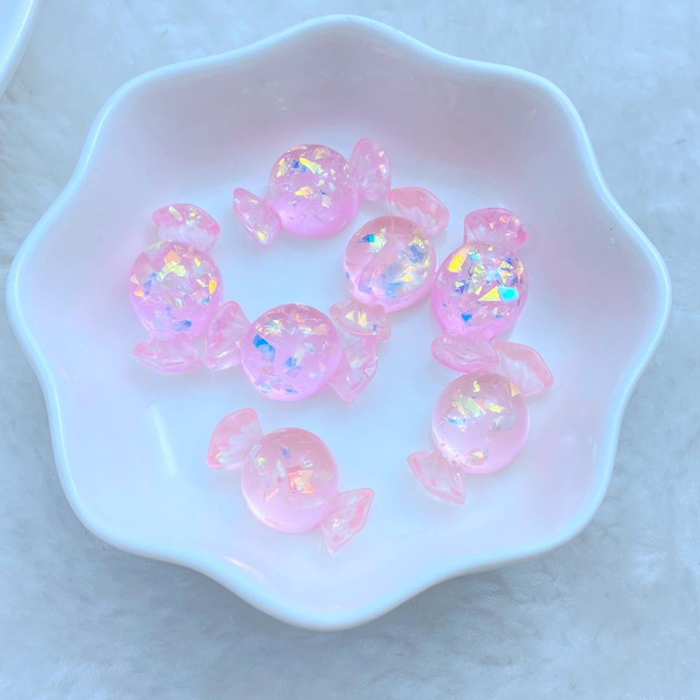 

20Pcs New Cute Mini 11*21mm Cartoon Shiny Candy Flat Back Resin Cabochons DIY Jewelry Craft Decoration Accessorie