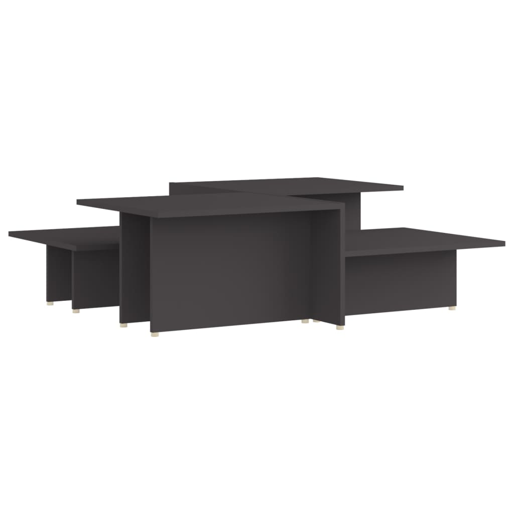 Coffee Tables 2 pcs Gray 111.5 x 50 x 33 cm Particleboard