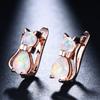 Japanese Korean Mini Creative Earrings Blue Cat Ear Buckle Small Cartoon Fashion