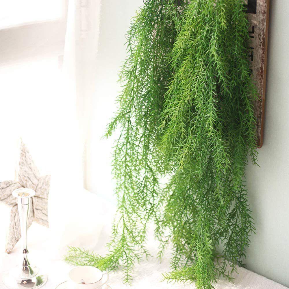 77cm Artificial Hanging Plants UV Resistant Fake Plants  Outdoor Indoor Decor