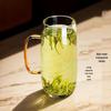 Large Capacity Summer Green Tea Brewing Glass Cup with Handle - Transparent & High Temperature Resistant