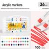 Qixin Watercolor Marker Pens: Layerable, No Bleed, Ideal for Children, Students & Professionals, Water-Soluble Acrylic.
