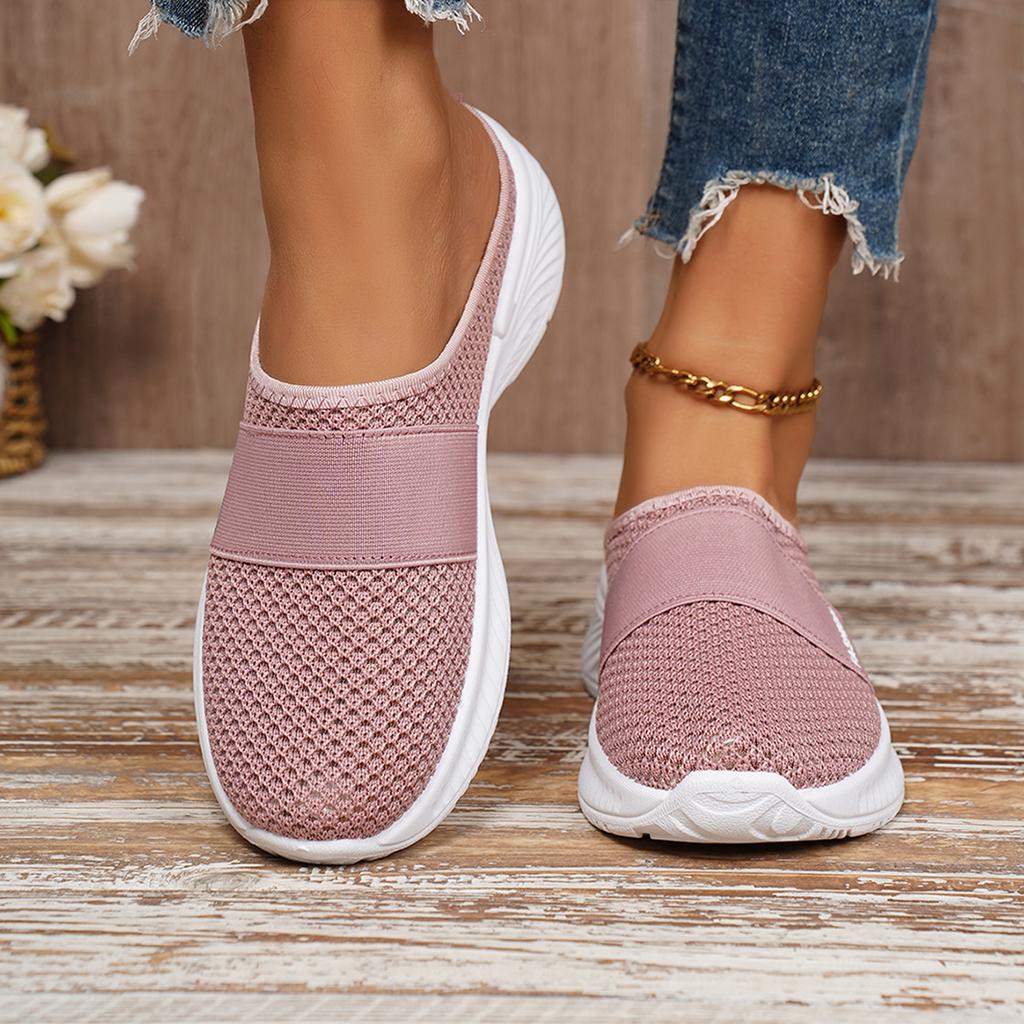 Pantofole da Donna Autunnali Nuove Traspiranti alla Moda Leggere Versatili Casual – Mezza Pantofola Slip-On da Donna
