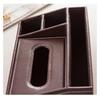 Hotel Multifunctional Leather Tissue & Remote Organizer