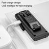 Mini COB Rechargeable Flashlight Work Light 4 Mode Dimmable LED Flashlight with Clip Running Hiking Camping Outdoor Pocket Torch