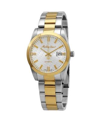 Mathy I Zweifarbig Edelstahl Weißes Zifferblatt Automatik H1450ATBI Herrenuhr