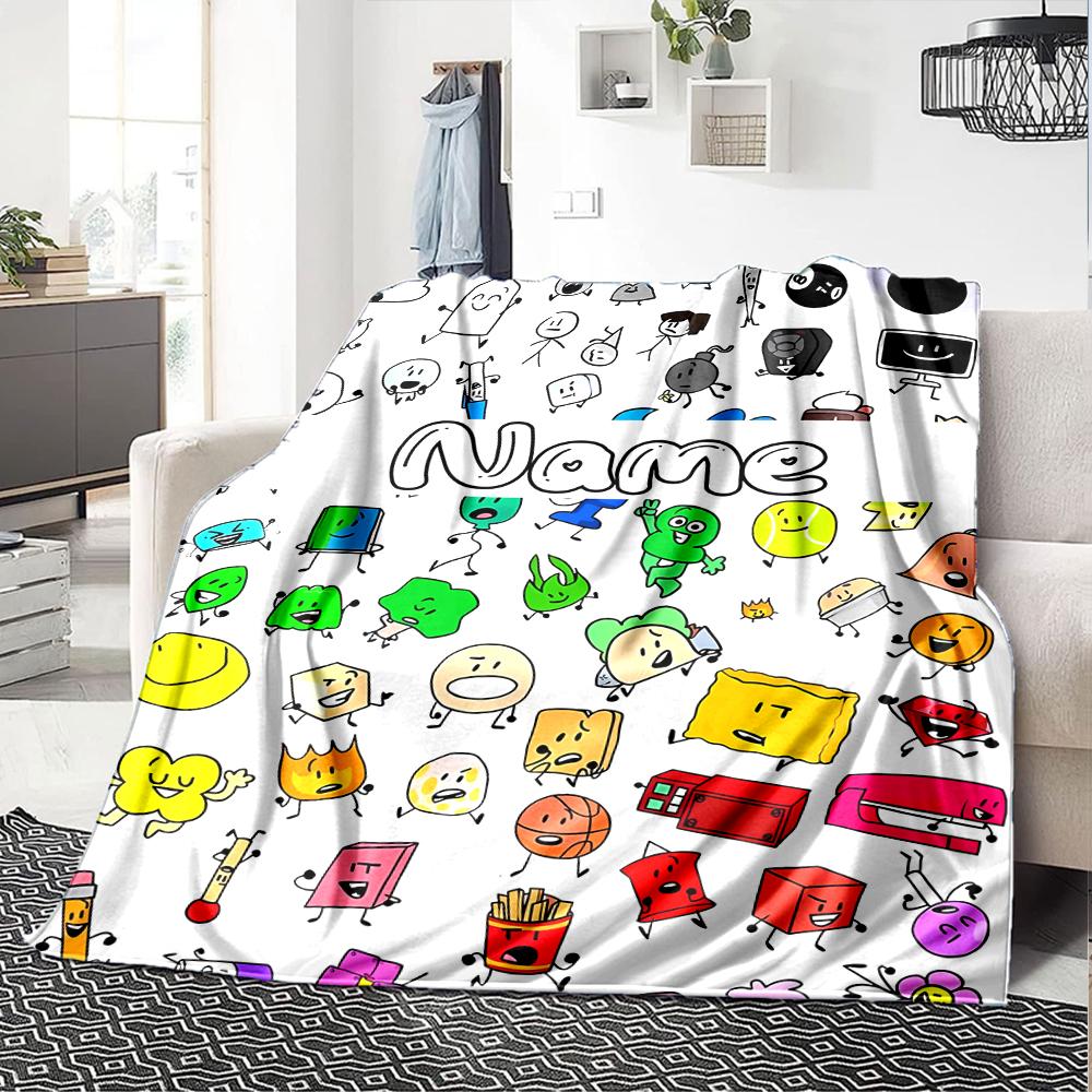 Customiz Name Personality Nanimate Insanity Blanket Soft &Warm Sofa Office Bed Travel Lunch Break Blanket, Gift Suitable All Seasons