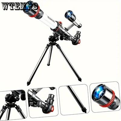 1pc Telescope, Astronomical Telescope, Educational Science Experiment Toy, Birthday Gift, Learning Educational Toy with Random Color Accessories