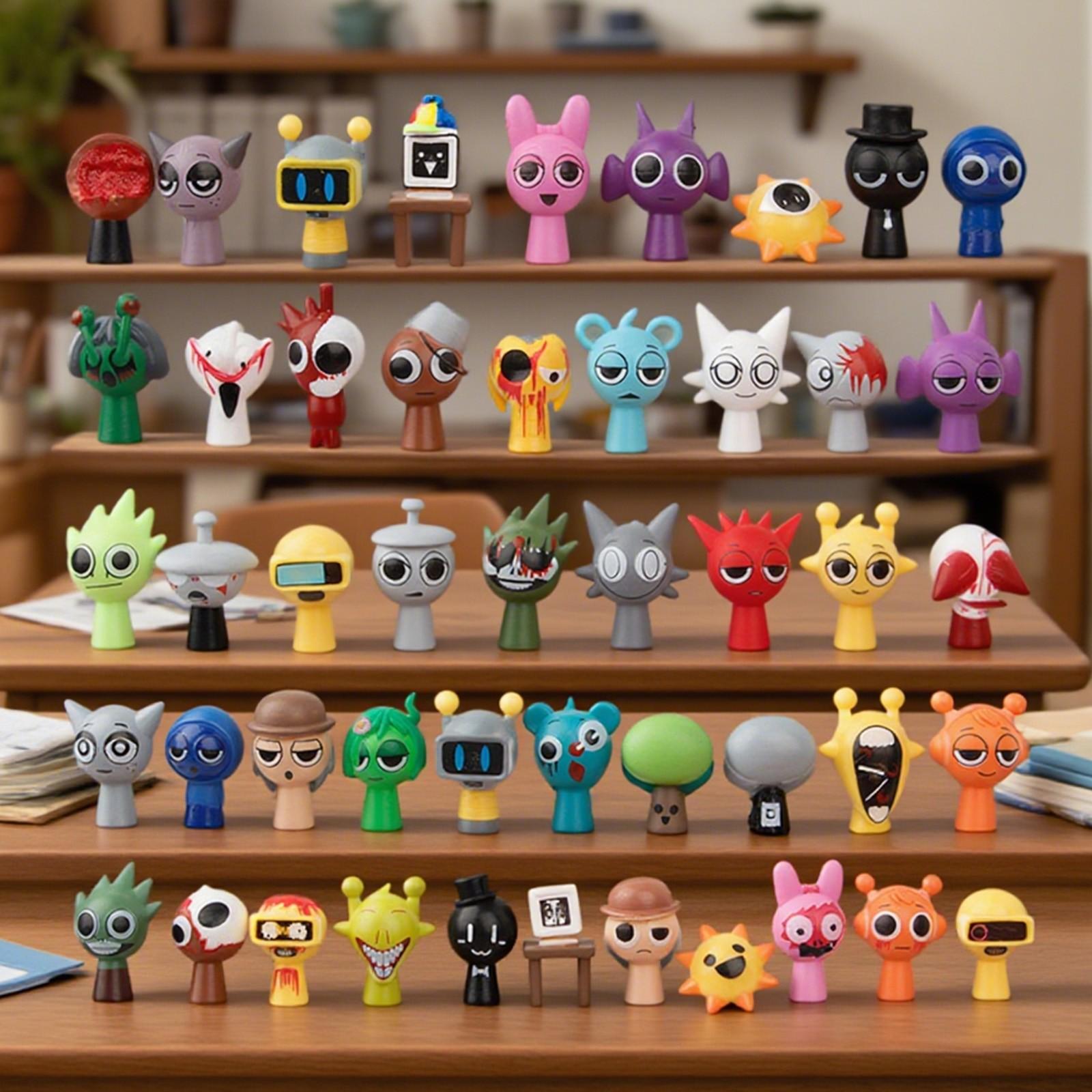 

48 Styles Desktop Figurine Fun Collection Commemorative Peripheral Ornaments One Size розовый