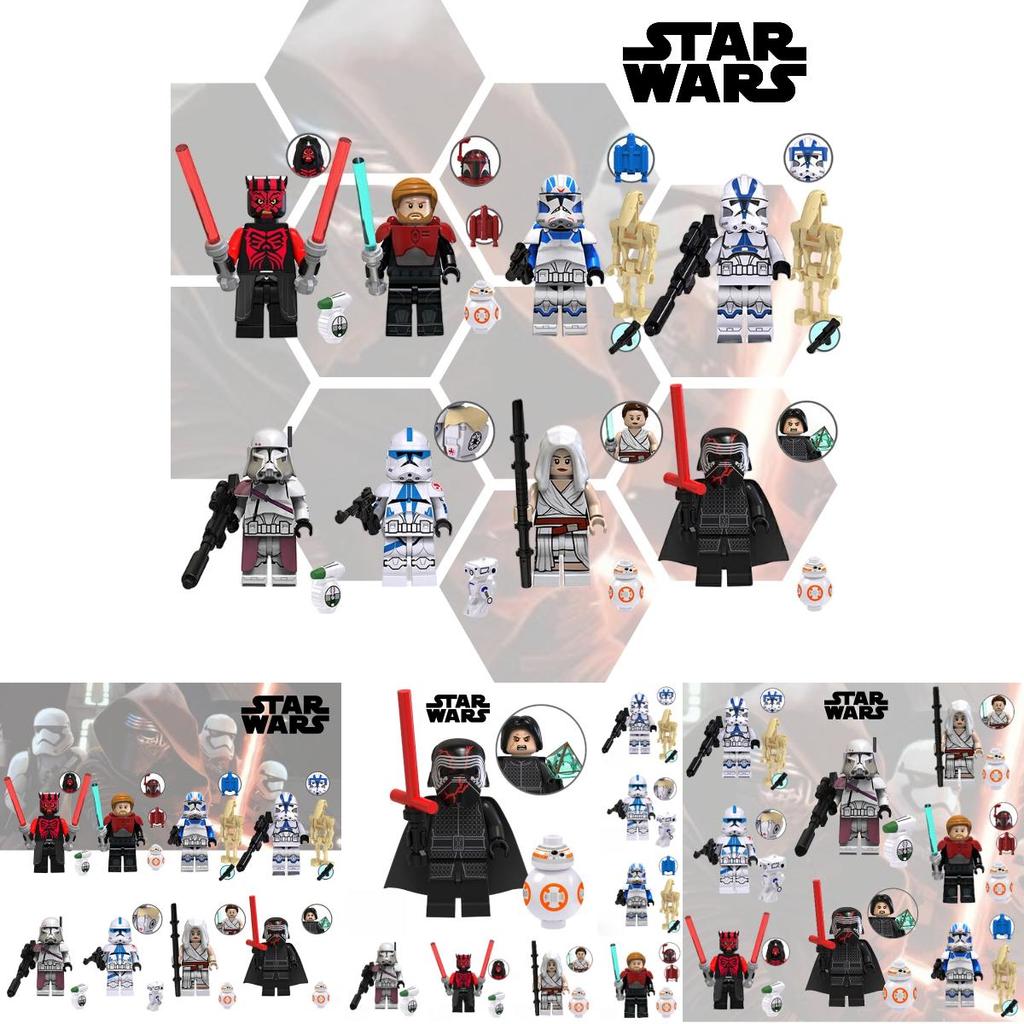 Tv6104 Futuristic Series Commander Ray Kylo Ren Building Block Toy Abs Plastic Diy 0-38 Pieces