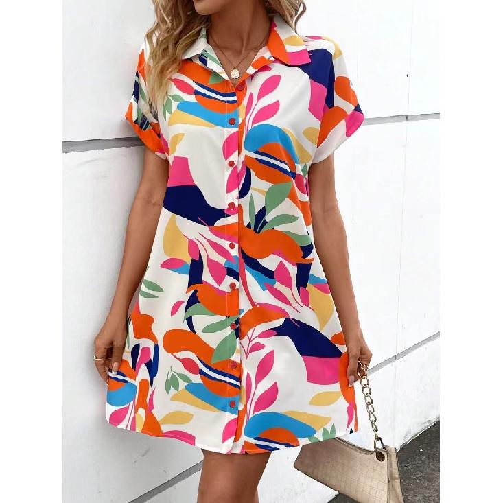 New Spring And Summer Vacation Daily Commuting Work Comfortable Sexy Elegant Women'S Fashion Printed Dress