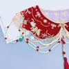 Girl False Collar Embroidered Chinese Ancient Shirt Shawl Wrap for Carnivals
