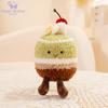 Dessert Plush Doll 8 Styles Cake Cupcake Macaron Pudding Ice Cream Soft Food Plush Kawaii Collectible for Sweet Treat Lovers