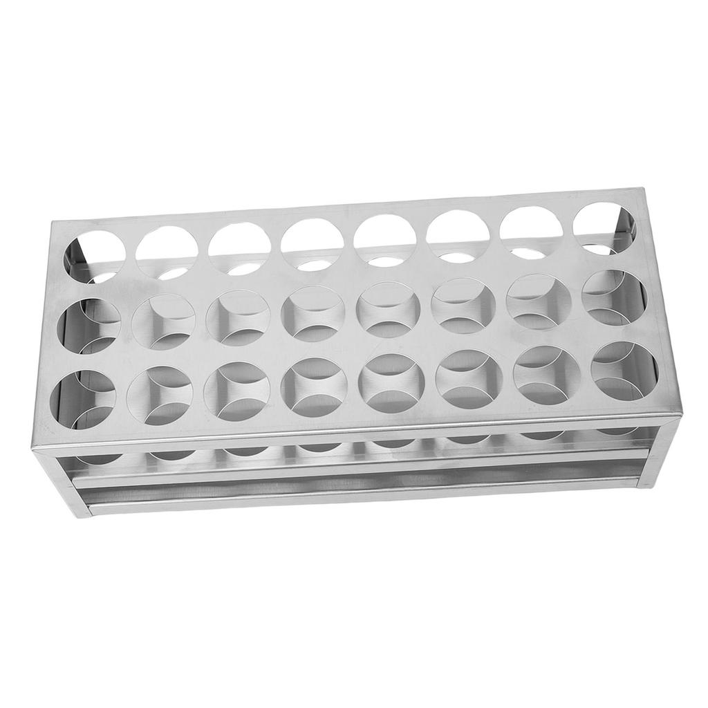 Reagenzglashalter 30mm 24 Löcher 304 Edelstahl Zentrifugenröhrchenhalter für Labor Schulfachversuch