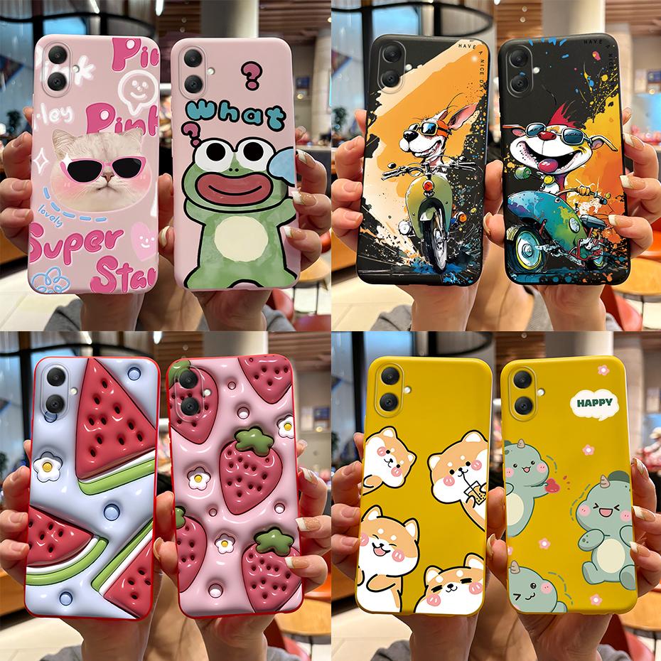 For Samsung Galaxy A06 Case A065F A065M Cute Cat Cartoon Bear Frog Soft Silicone Back Cover For Samsung A06 SamsungA06 4G Case