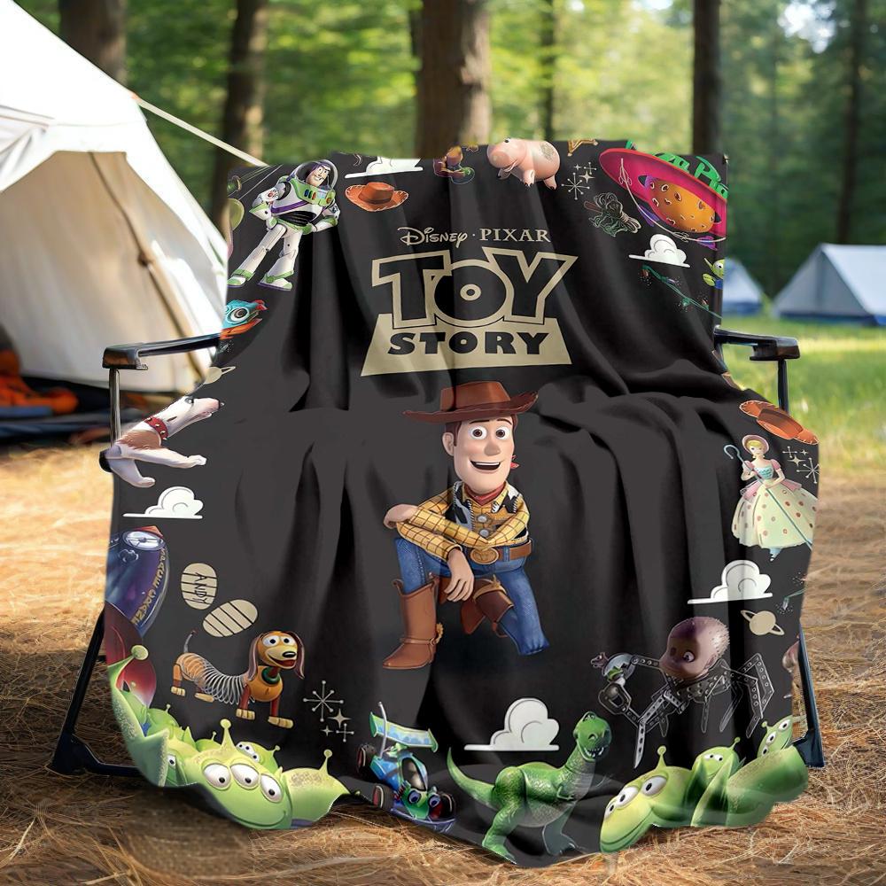 1pc, Disney Toy Story Blanket Seasonal Throw for All Seasons, Living Room, Travel, Camping, Car Blankets