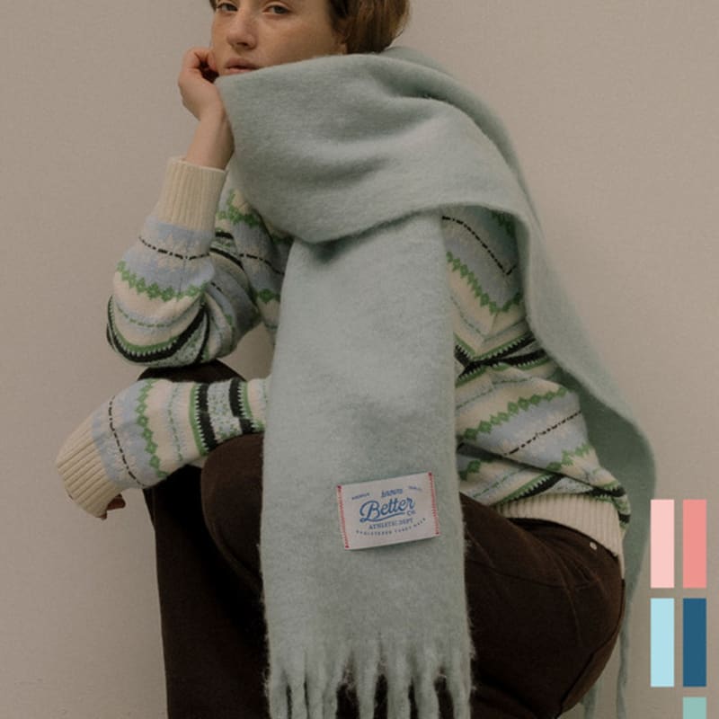 KNOWN BETTER Soft pastel muffler [KNFW05ACC01]_[5color]