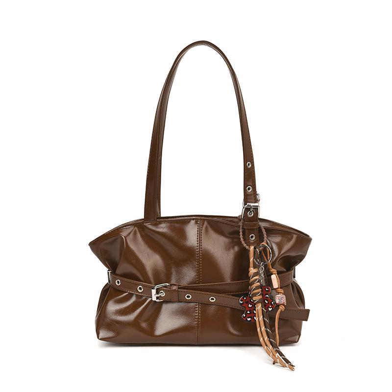 Geantă tote din piele de înaltă calitate în stil coreean: Geantă de umăr sub braț pentru femei de capacitate mare