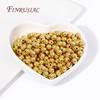 18K Gold Plated Bead Separators 2/2.5/3/4/5/6/8MM Metal Smooth Round Seamless Beads Spacers Bead For DIY Jewelry Making Supplies