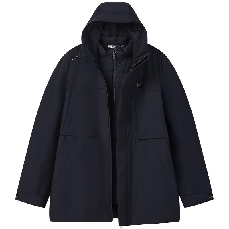 FILA Men's Hooded Two-Piece Cotton Jacket Set