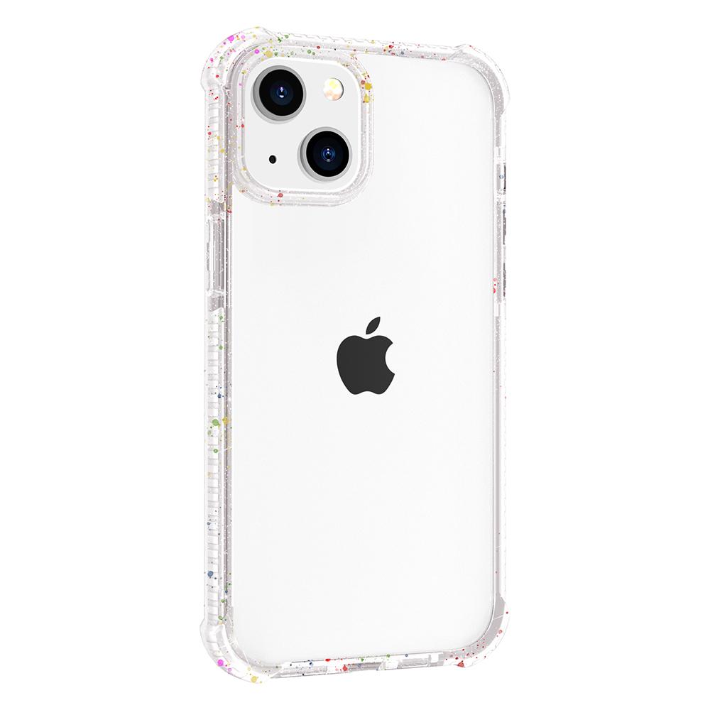 For iPhone 15 Plus Case Reinforced Corner TPU+TPE+Acrylic Clear Phone Cover